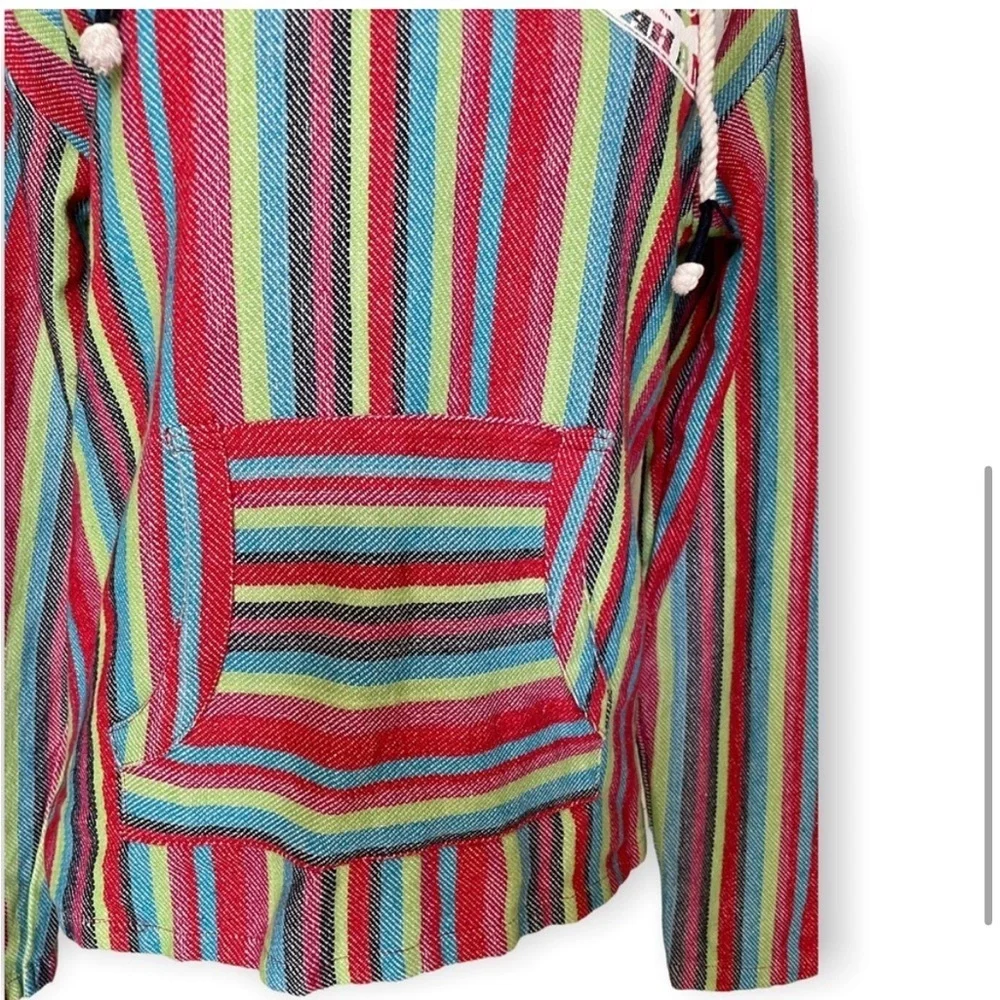 Beach by Exist Bahamas striped cotton pullover sweater hoodie